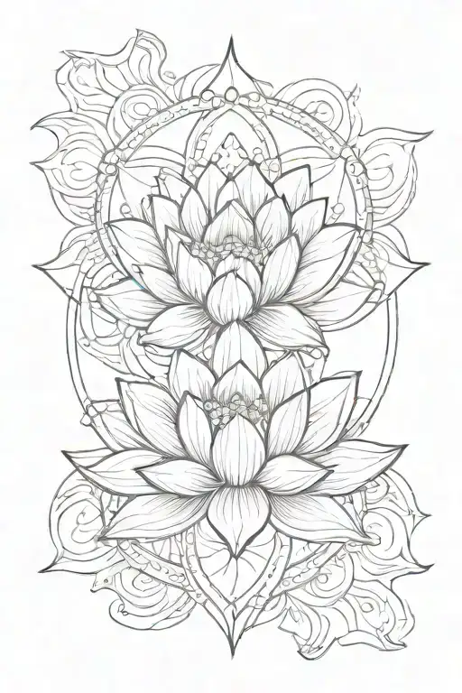 Lotus Flower In A Mandala