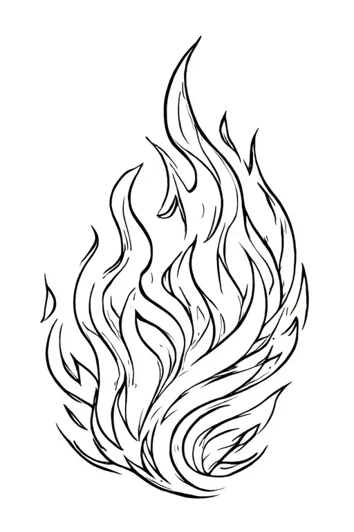 Flame Background Black