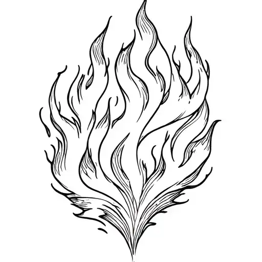 Flame Background Sleeve