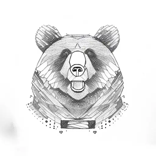 Bear In Love With A Cat