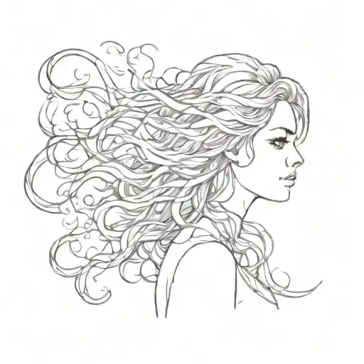 Women Wish Fire In Hair