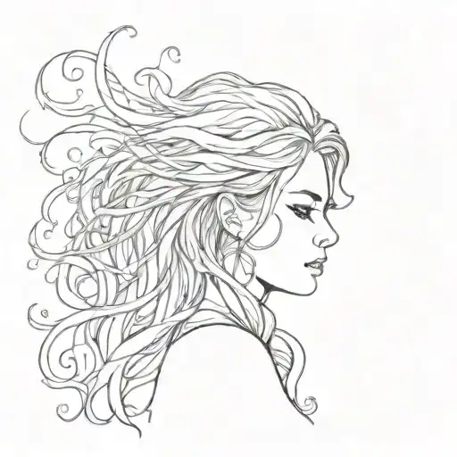 Women Wish Fire In Hair