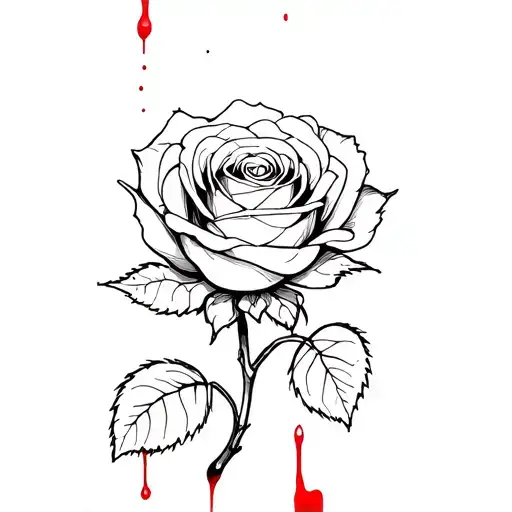 Rose With Spider Blood