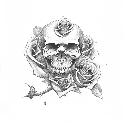 Skull And Roses