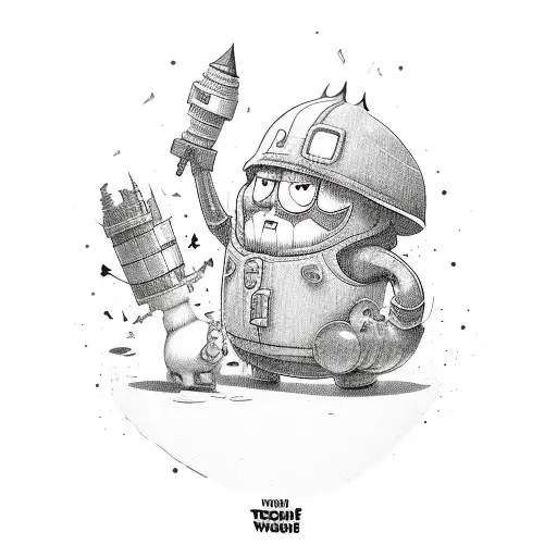 A Mashup Of Various Cartoon Network Characters In A Book