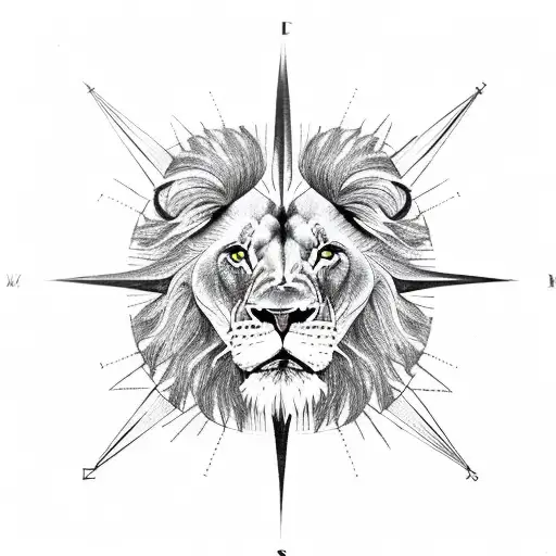 Lion Compass Roses