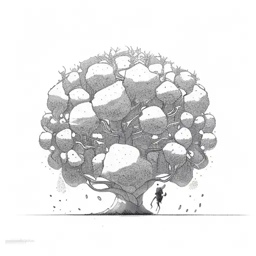 Tree Sporuting From Small Seed