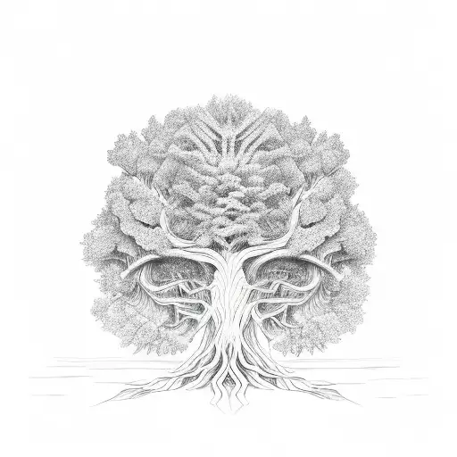 Tree Of Life With River