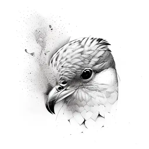 Mix Between Woman And Bird