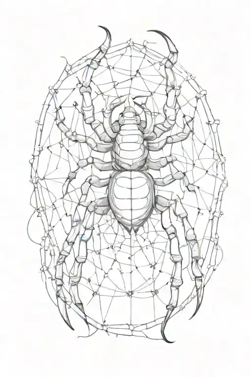 A Mixture Of Scorpion And Spider Web