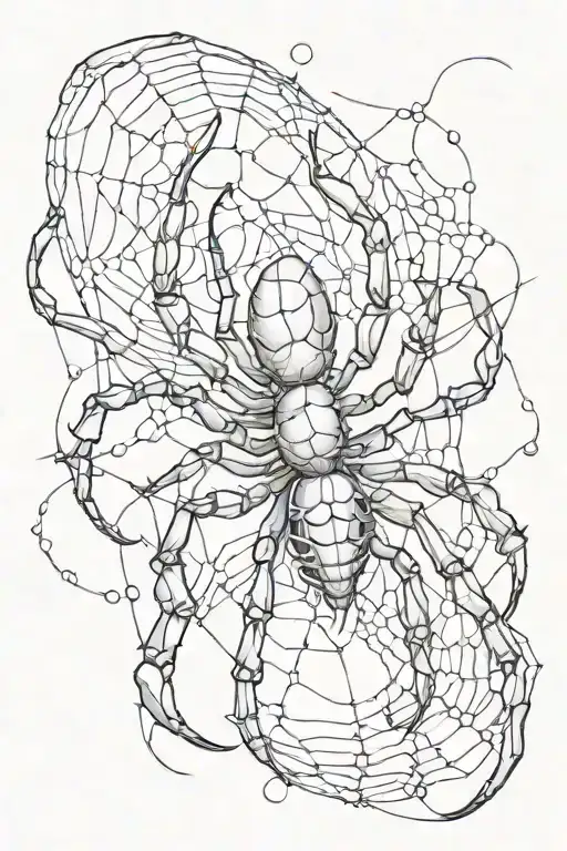 A Mixture Of Scorpion And Spider Web