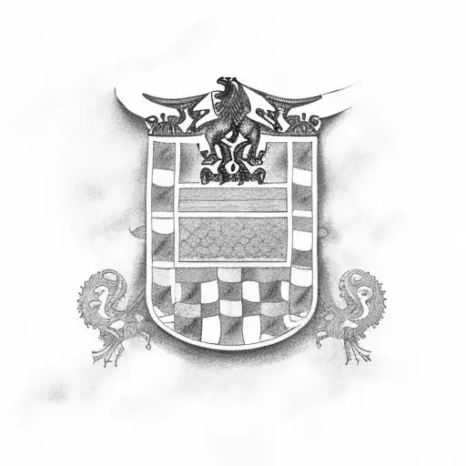 Czech Flag Inside Usa Country