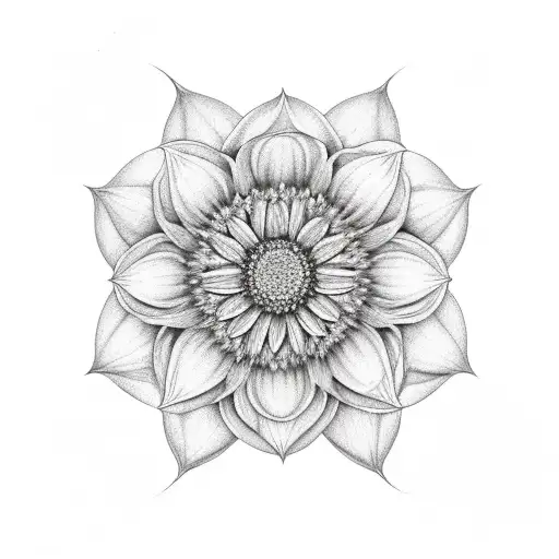 Edelweiss With Infinity Symbol Petals