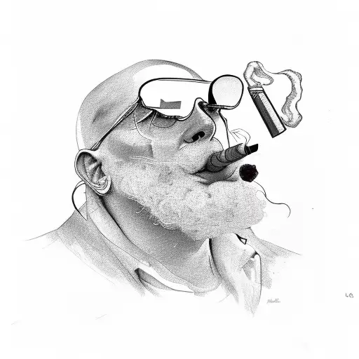 He Wears A Cigar On His Lip