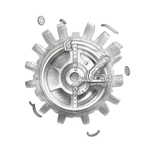 Mechanical Gear Broken Heart Money Chase