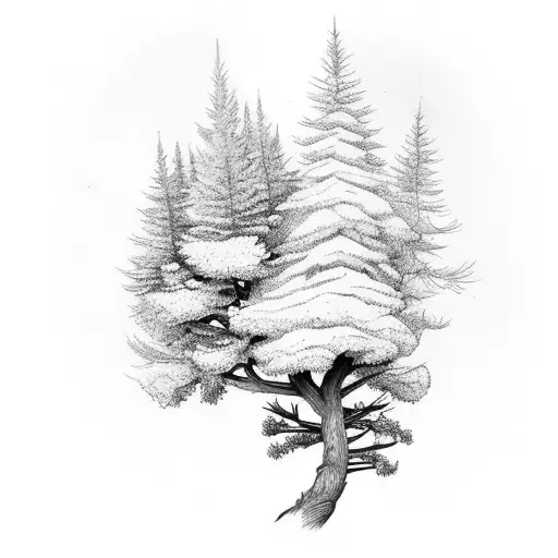 White Pine Tree For My Forearm
