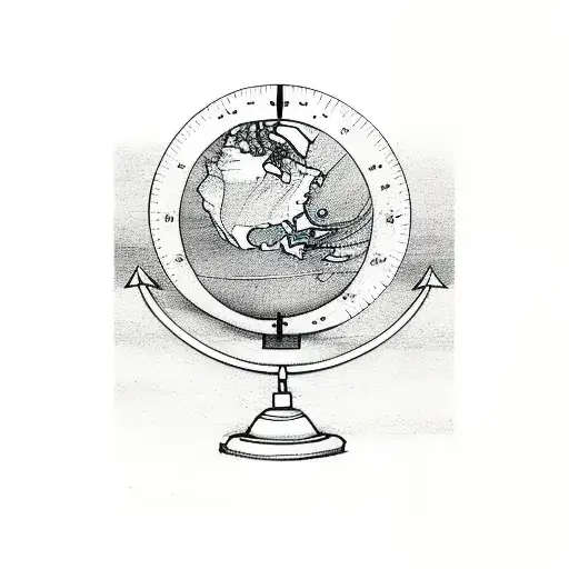 Sandclock And Spinning Globe