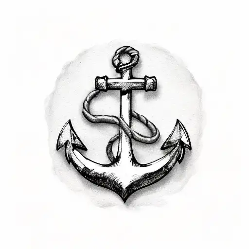 Anchor Wrapped With Roses