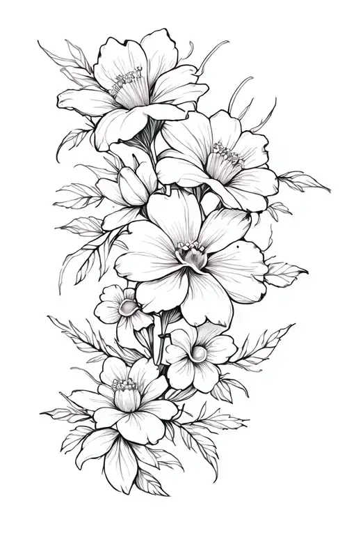 Flower Wrap Around Arm