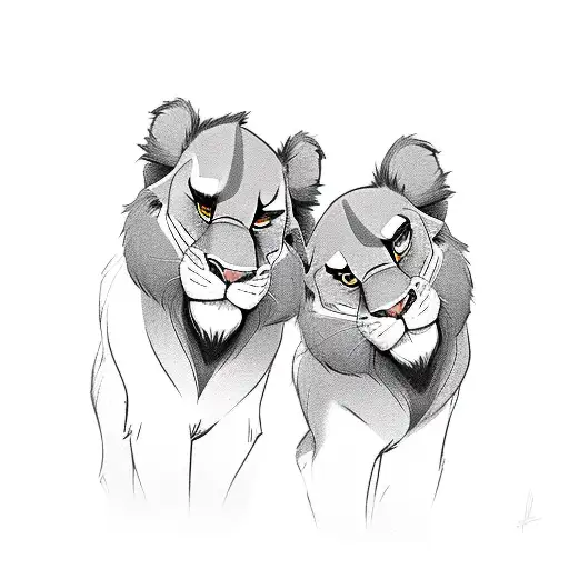 Disney Nala Simba Young Couple