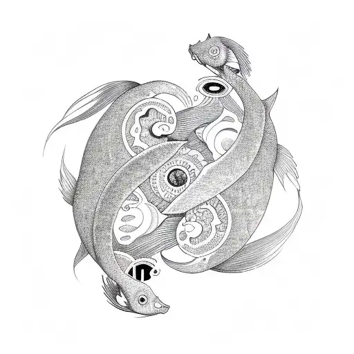 Yin And Yang Pisces