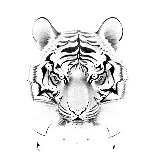 Tiger Lillie Flower With Lightening