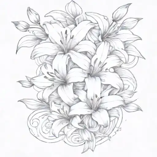 Lily And Rose Flowers