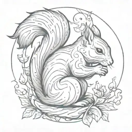 Squirrel Pisces Zodiac Sign