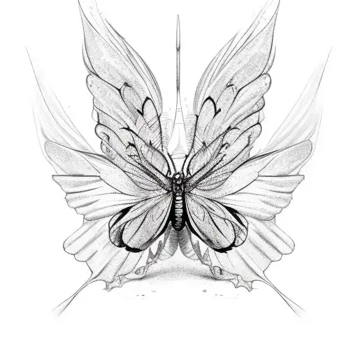 Butterfly With Them Wings On Fire