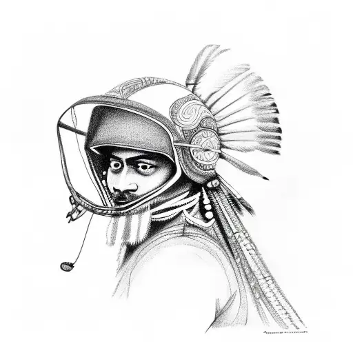 Indian On Motorcycle