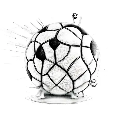 Panda Spinning A Basketball And A Soccer Ball Under The Leg