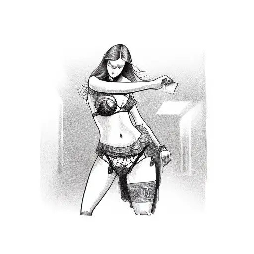 Playing Card With Girl In Underwear