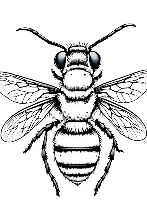 Bee Undergoing An Insecticide Spray