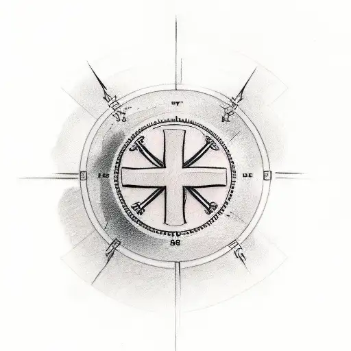 Cross Tattoo With Travel Planner 1998 Date Of Birth