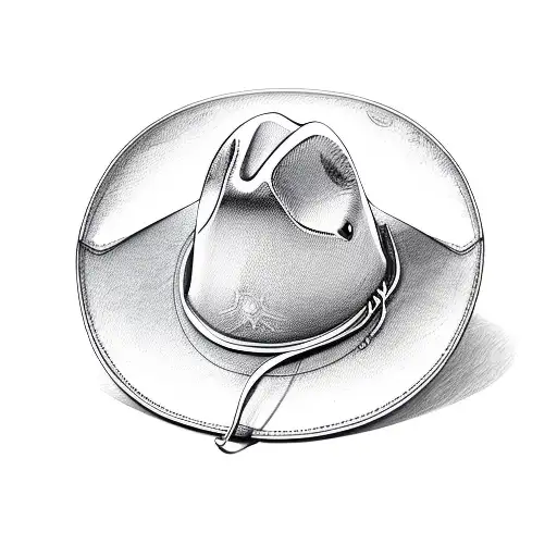 Cowboy Hat On Top Of A Diary With A Leather Cover