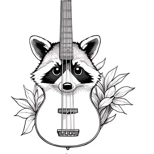 Orchid Raccoon Ukulele