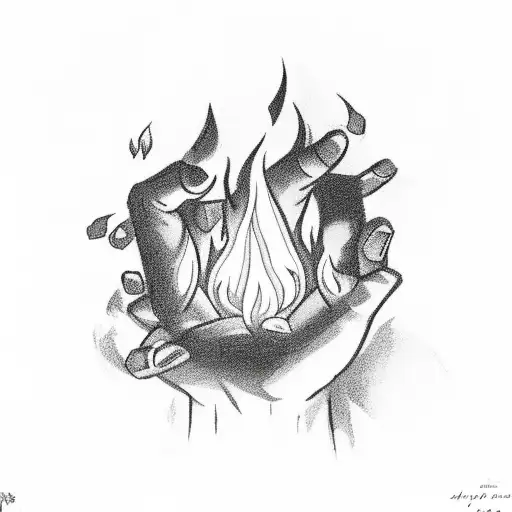 A Flame That Makes My Hand Look Like It's On Fire