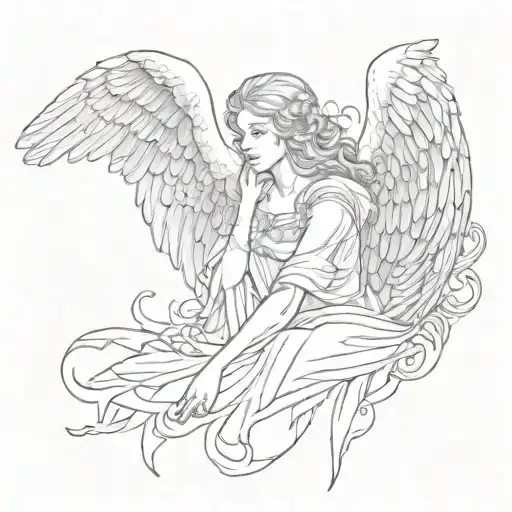 Guardian Angel Looking Down