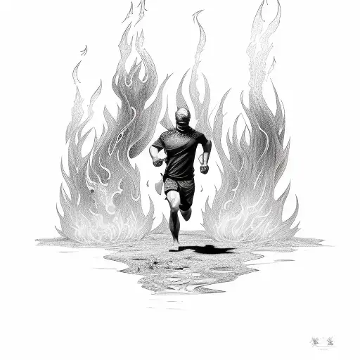 Runner And Fire