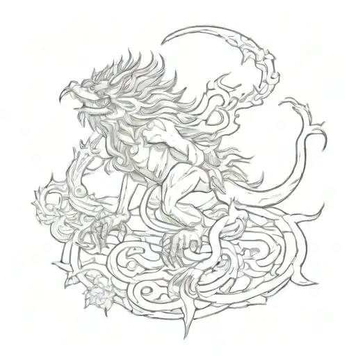 Monkey And Dragon