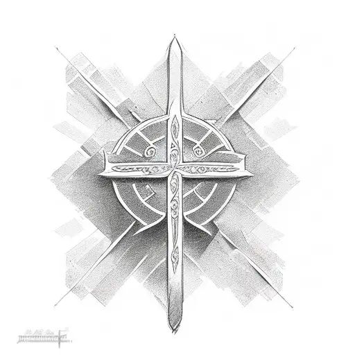 Christian Cross And Bible Verse