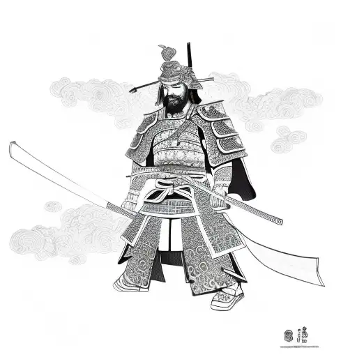 Samurai With Dragon