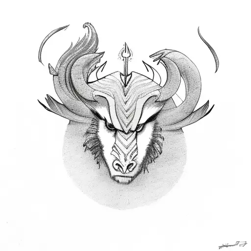 Fire And Aries And Girl