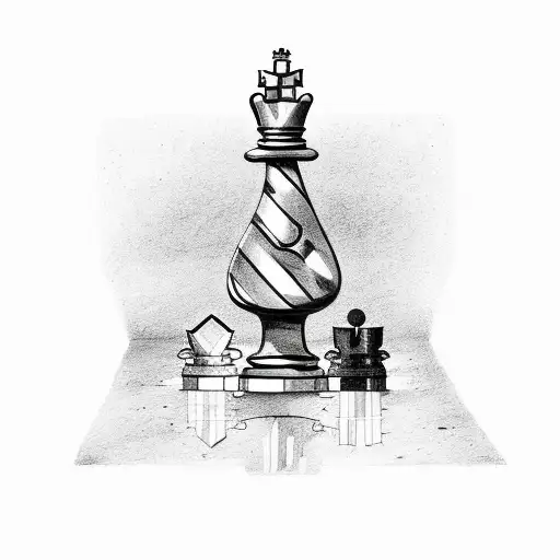 Chess Pieces In A Celestial Setting