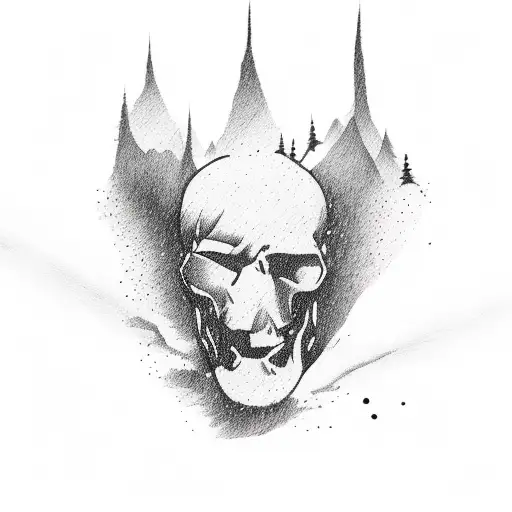 New Jersey Outline With Guitar Skateboarding And Snowboarding