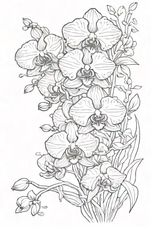 Orchid Blooming Underwater