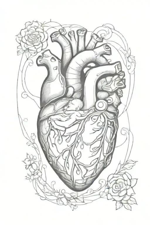 Newborn Baby Inside Real Heart Shape