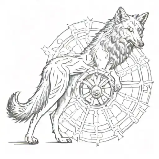 Wolf And Wheel