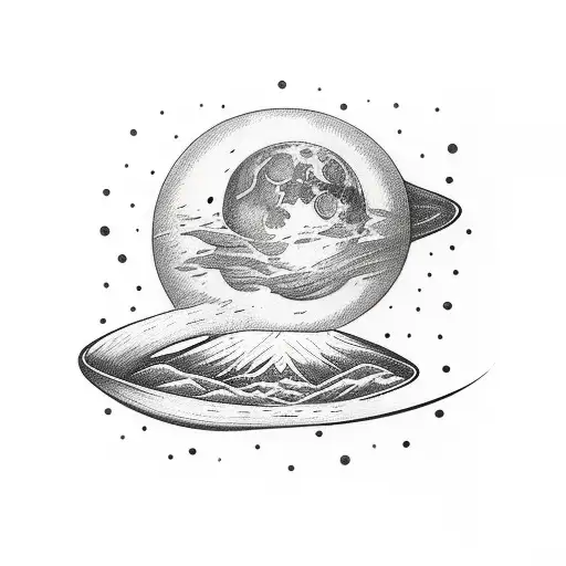 Hand Band With All Phases Of Moon