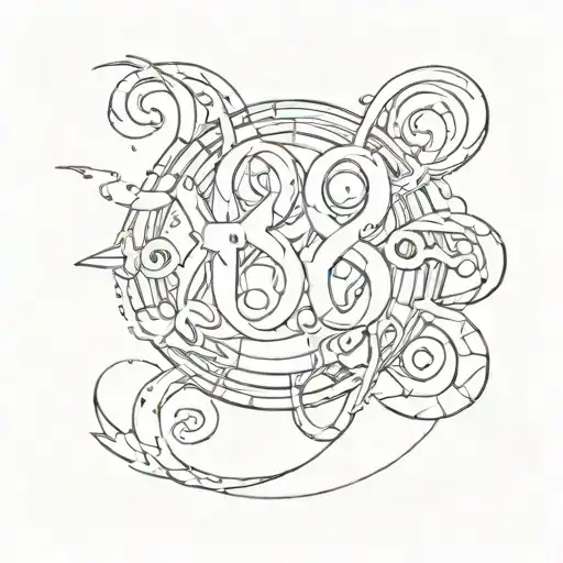 Create A Tattoo Of The Numbers 88 For Hip Hop